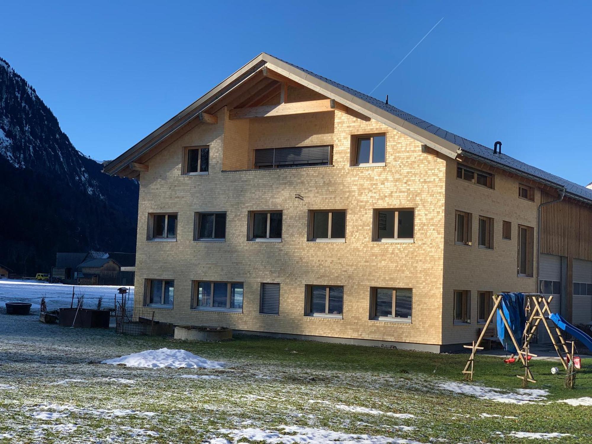 Ferienwohnung Berchtold Schnepfau Buitenkant foto